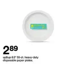 Target up&up 8.5" 55-ct. heavy-duty disposable paper plates. oferta