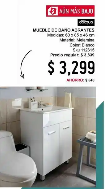 Sodimac Homecenter Mueble de baño abrantes oferta