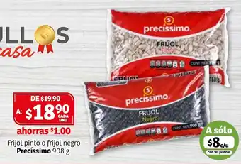 Soriana Híper Frijol Pinto o Frijol Negro Precíssimo 908g oferta