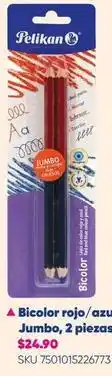 Woolworth Pelikan - bicolor rojo/azul jumbo oferta