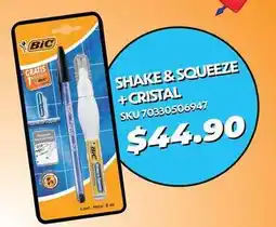 Woolworth Bic - shake & squeeze + cristal oferta