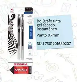 Woolworth Zebra - bolígrafo tinta gel secado instantáneo punto oferta