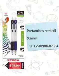 Woolworth Zebra - portaminas retráctil oferta