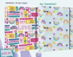 Woolworth Carpeta 1 in 100 hojas oferta