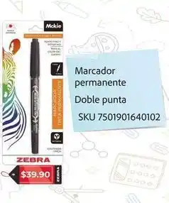 Woolworth Zebra - marcador permanente doble punta oferta