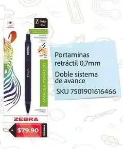 Woolworth Zebra - portaminas retráctil doble sistema de avance oferta