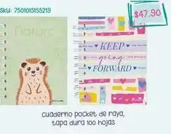 Woolworth Cuaderno pocket de raya oferta