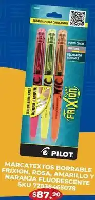 Woolworth Pilot - marcatextos borrable frixion oferta