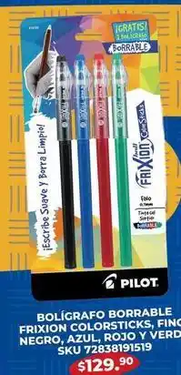 Woolworth Pilot - bolígrafo borrable frixion colorsticks oferta