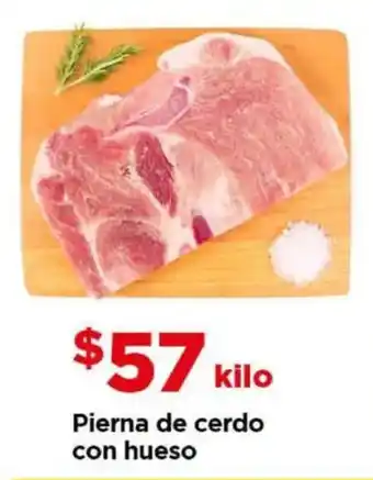 Bodega Aurrerá Pierna de cerdo con hueso oferta