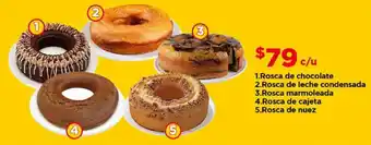 Bodega Aurrerá Rosca de chocolate Rosca de leche condensada Rosca marmoleada Rosca de cajeta Rosca de nuez oferta