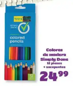 S-Mart Simply Done colored pencils oferta