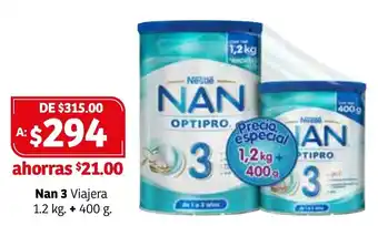 Nan 3 Viajera 1.2kg + 400g