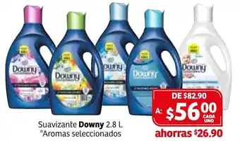 Soriana Híper Suavizante Downy 2.8L oferta