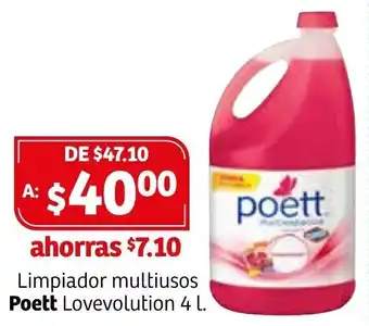 Soriana Híper Limpiador Multiusos Lovevolution Poett 4L oferta