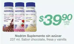 Soriana Súper Nodrim Suplemento sin azúcar oferta