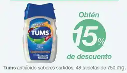 Soriana Súper Tums antiácido sabores surtidos oferta