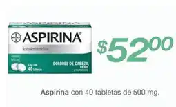 Soriana Híper Aspirina oferta