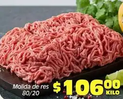 Soriana Híper Molida de res 80/20 oferta