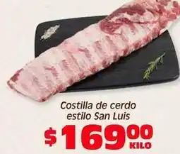 Soriana Híper San luis - costilla de cerdo oferta