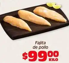 Soriana Híper Fajita de pollo oferta