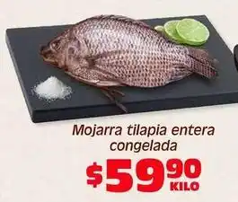 Soriana Híper Mojarra tilapia entera congelada oferta