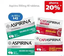 Farmacia San Pablo Aspirina dolores de cabeza, fiebre y reumatismo oferta