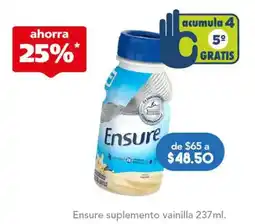 Farmacia San Pablo Ensure suplemento vainilla oferta