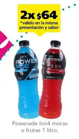 Farmacia San Pablo Powerade Ion4 moras o frutas oferta