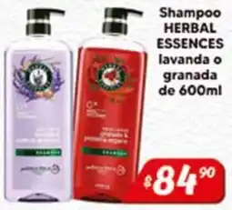 El Florido Shampoo Herbal Essences lavanda o granada oferta