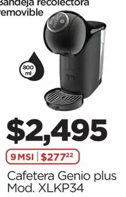 Chedraui Cafetera Genio plus oferta