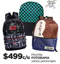 Chedraui FOTORAMA Mochila varios personajes oferta