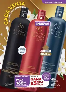 Fuller Armand Dupree loción crema perfumada oferta