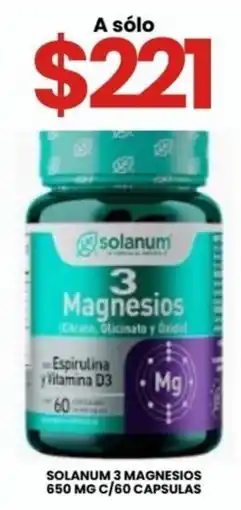 Farmapronto Solanum 3 magnesios oferta