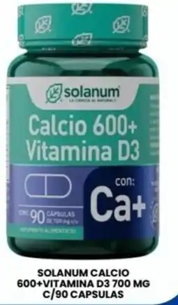 Farmapronto solanum calcio 600+vitamina d3 700 mg oferta