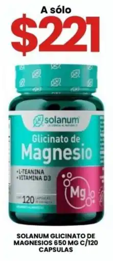 Farmapronto solanum glicinato de magnesio oferta