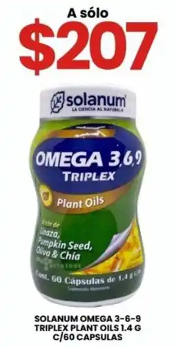 Farmapronto solanum omega 3,6,9 triplex plant oils oferta