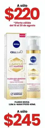 Farmapronto Nivea Fluido Anti-Manchas Luminous oferta