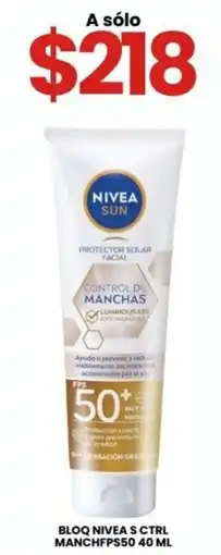 Farmapronto Bloq nivea s ctrl manchfps50 oferta