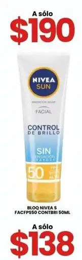 Farmapronto Nivea Sun Protector Solar Facial Control De Brillo oferta