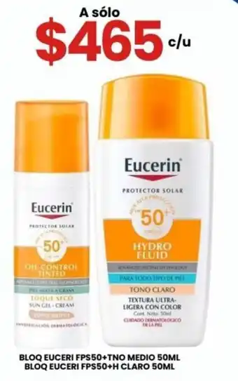 Eucerin protector solar oil control tinted tno medio eucerin protector solar hydro fluid tno claro