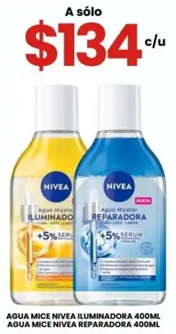 Farmapronto Nivea agua micelar iluminadora agua micelar reparadora oferta