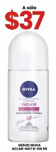Farmapronto Nivea desodorante aclarado natural classic touch oferta