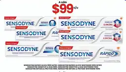 Farmapronto sensodyne rapido alivio 100g nitro, sensodyne rapido alivio whitening oferta