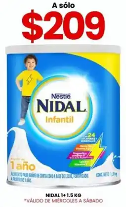 Farmapronto Nestlé nidal 1+ infantil oferta