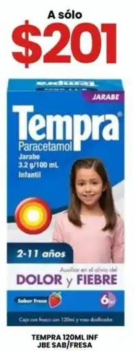 Farmapronto Tempra 120ml inf jbe sab/fresa oferta