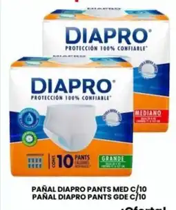 Farmapronto Diapro pañal pants med c/10 pañal diapro pants gde c/10 oferta