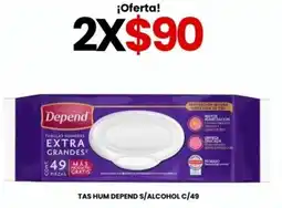 Farmapronto Depend toallas húmedas extra grandes oferta