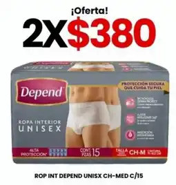 Farmapronto Depend ropa interior unisex oferta