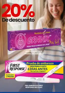 Farmapronto Gravix prueba precoz de embarazo en el hogar oferta